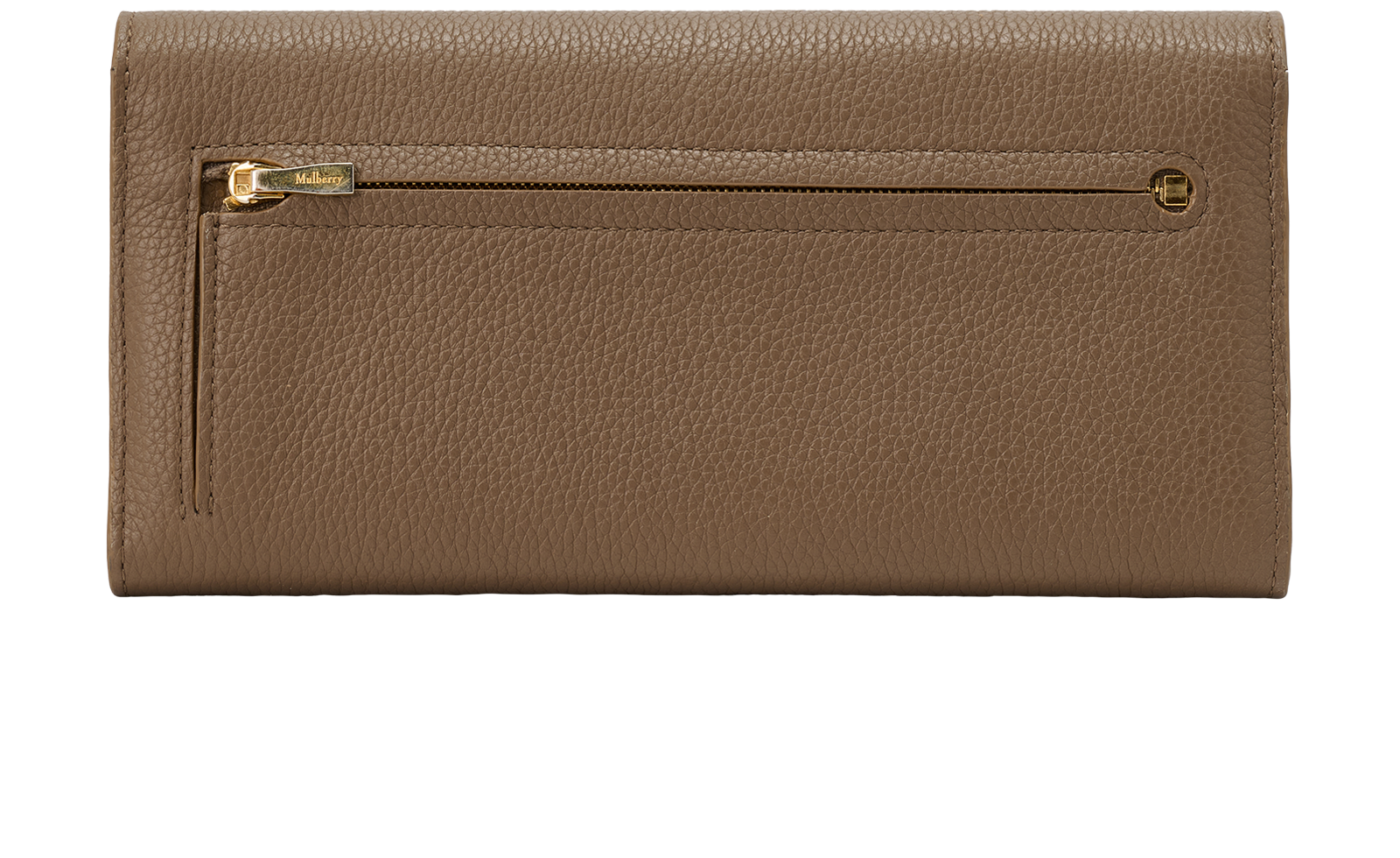 Mulberry Continental Purse, &pound;240, Accessories, Taupe, Leather, Back view